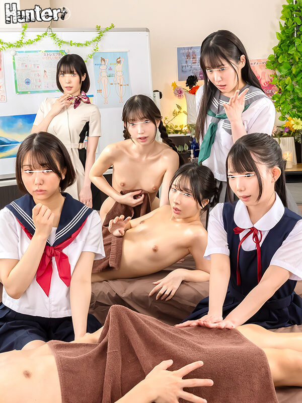 「【女子校生】学生服JKがエステ体験で騎乗位＆中出し！うぶな制服美少女のフェラご奉仕」のサンプル画像1枚目