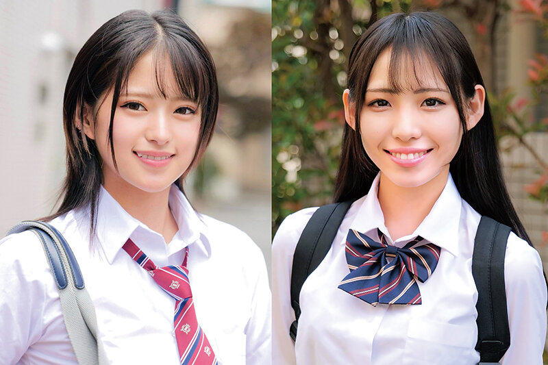 「【素人JK】ニコニコ笑顔の制服美少女が手コキで甘やかし♡ナンパ即中出しSEX みつき りつ」のサンプル画像1枚目