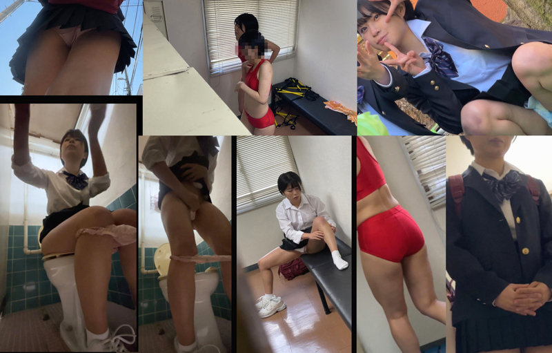 「【素人JK】陸上部の美少女Sちゃんを盗撮！興奮の中出しプレイを激写【女子校生】」のサンプル画像1枚目