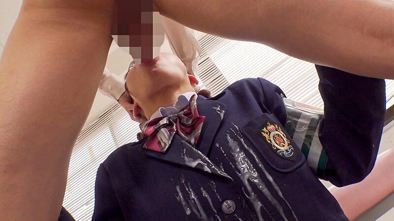 「【JK風紀委員】清楚な女子校生まいが手コキ&フェラでご奉仕!校内中出し巡回プレイ」のサンプル画像3枚目