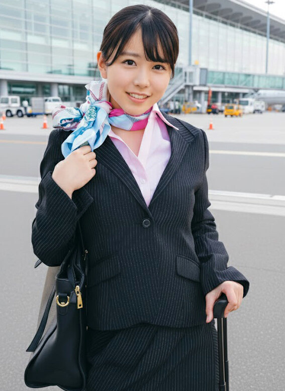 「【素人CA】美乳キャビンアテンダントが童貞君を筆おろし！黒パンスト騎乗位で中出しナンパ」のサムネイル