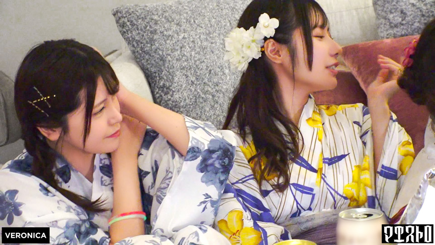 「【皆瀬あかり・松井日奈子】素人浴衣美女とナンパ宅飲みで濃厚プライベートSEX」のサムネイル