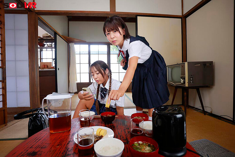 「【VR】【8K】催ミンミンゼミで生意気姉妹を完全支配」のサンプル画像1枚目