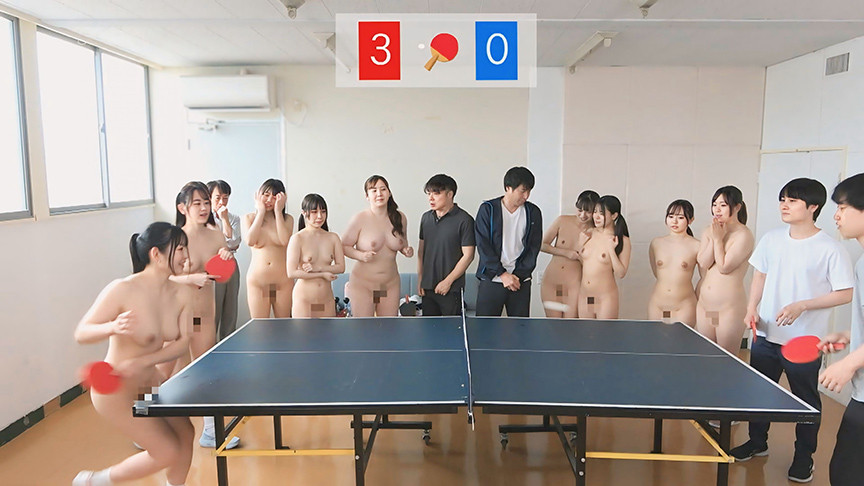 「【素人企画】全裸卓球で感度覚醒!女子部員が男子の前で羞恥プレイ【スポーツコスプレ】」のサンプル画像6枚目