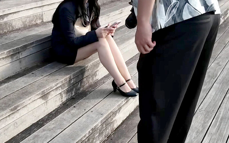 「【素人OL】品川で美女をナンパ!オシャレなお姉さんを即ハメする街角キャッチ動画」のサンプル画像3枚目