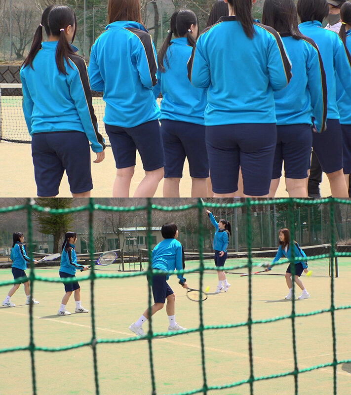 「【素人】【盗撮】部活合宿で巨乳女子校生の着替えを隠し撮り！ブルマ姿のロリ系美少女たち」のサンプル画像2枚目