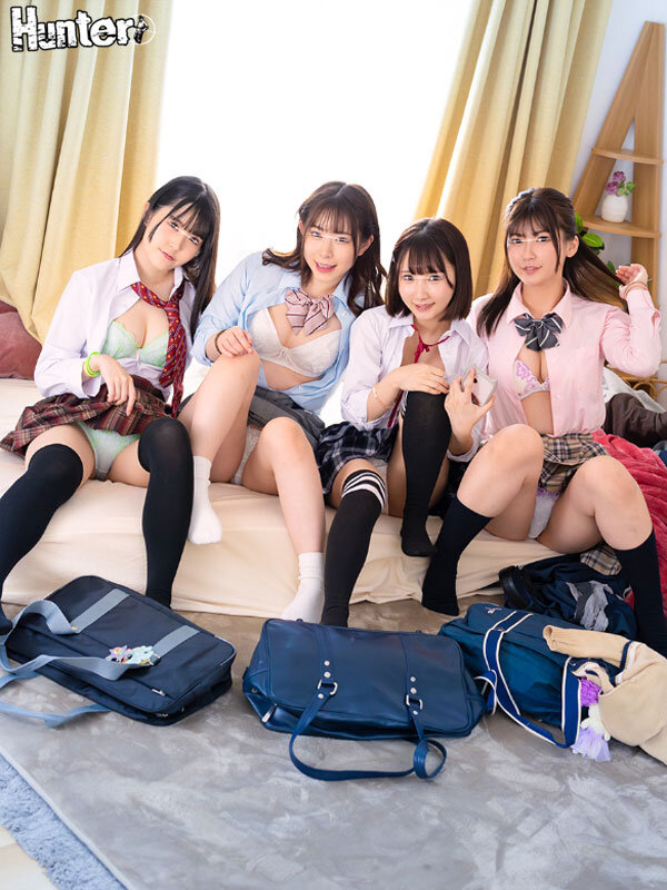 「【素人企画】家出少女たちとハーレム乱交！中出し＆レズキスで朝までイチャイチャ濃厚プレイ」のサムネイル