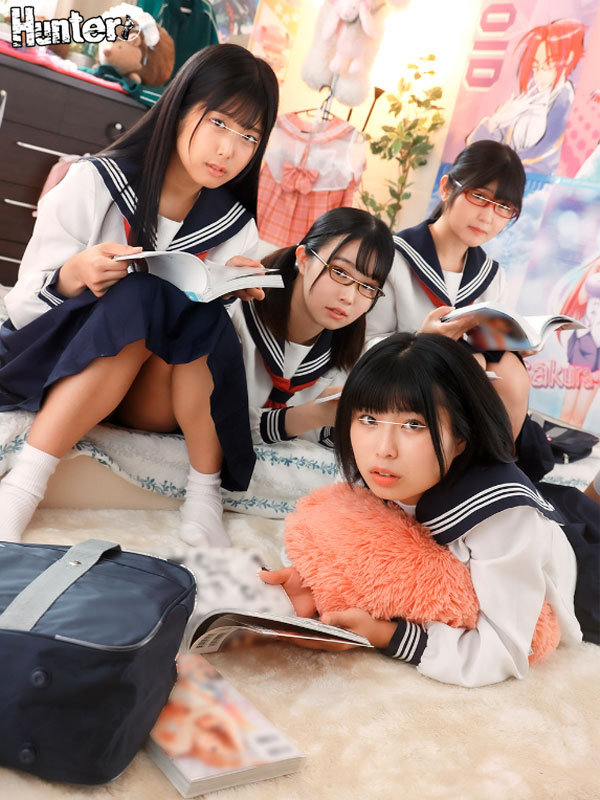 「【姉妹・女子校生】陰キャなオタク義妹と友達が中出し乱交で脱二次元！打ち解けない義妹の本性とは」のサンプル画像1枚目